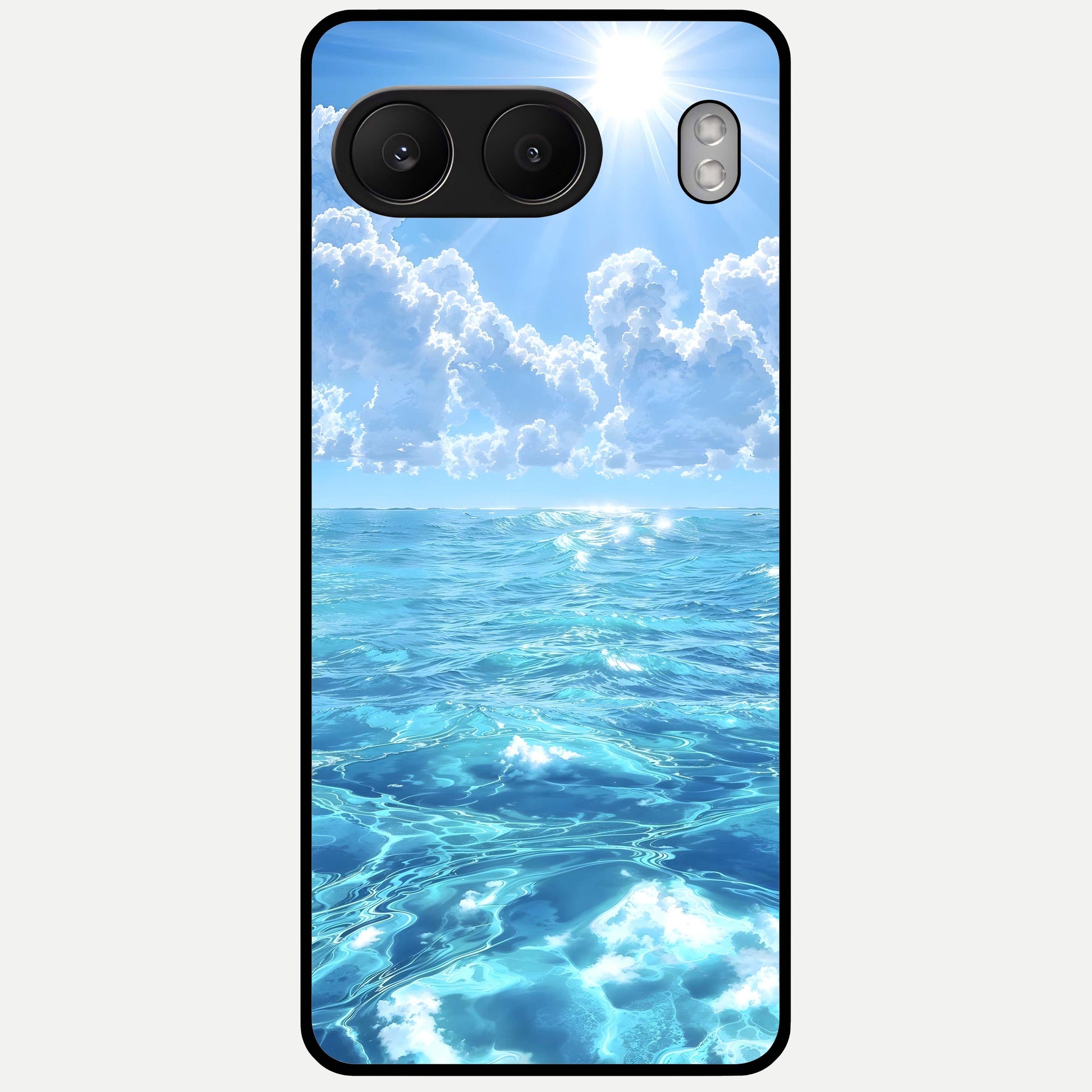  Endless Ocean Horizon Glass Case For Oneplus Nord 4 back cover – full design glossy printed glass finish