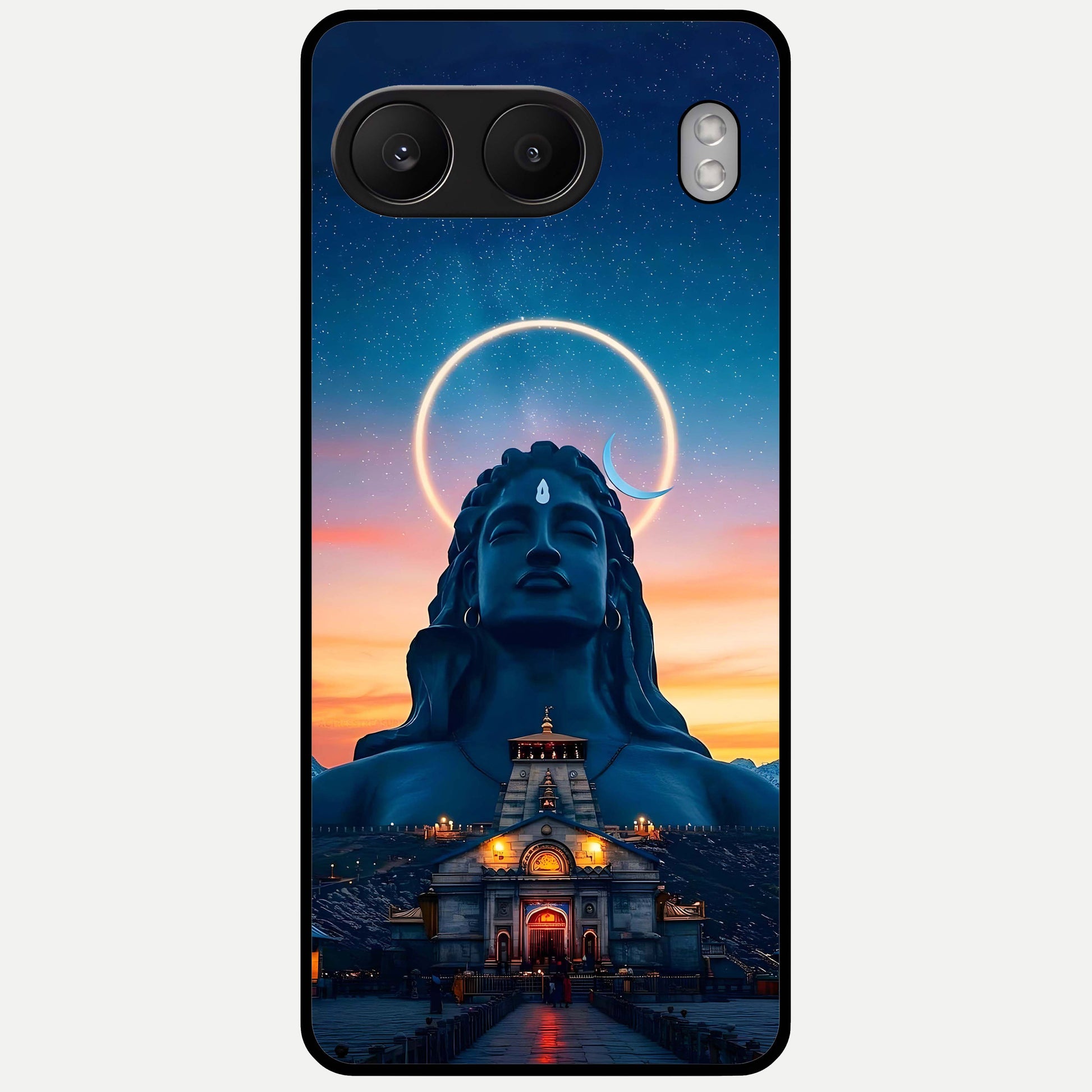  Eternal Shiva Aura Glass Case For Oneplus Nord 4 back cover – full design glossy printed glass finish