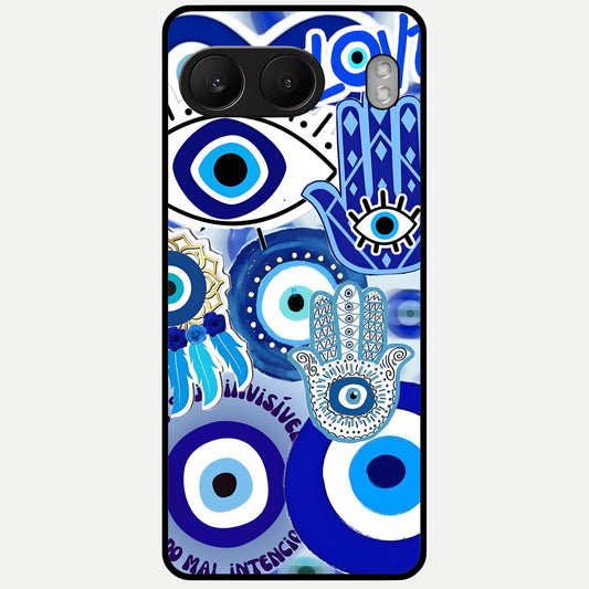  Evil Eyes Dream Glass Case For Oneplus Nord 4 back cover – full design glossy printed glass finish