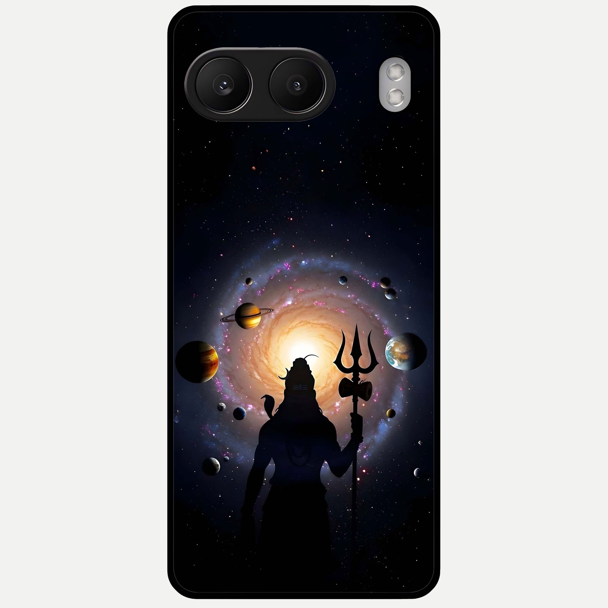  Galactic Shiva Vision Glass Case For Oneplus Nord 4 back cover – full design glossy printed glass finish