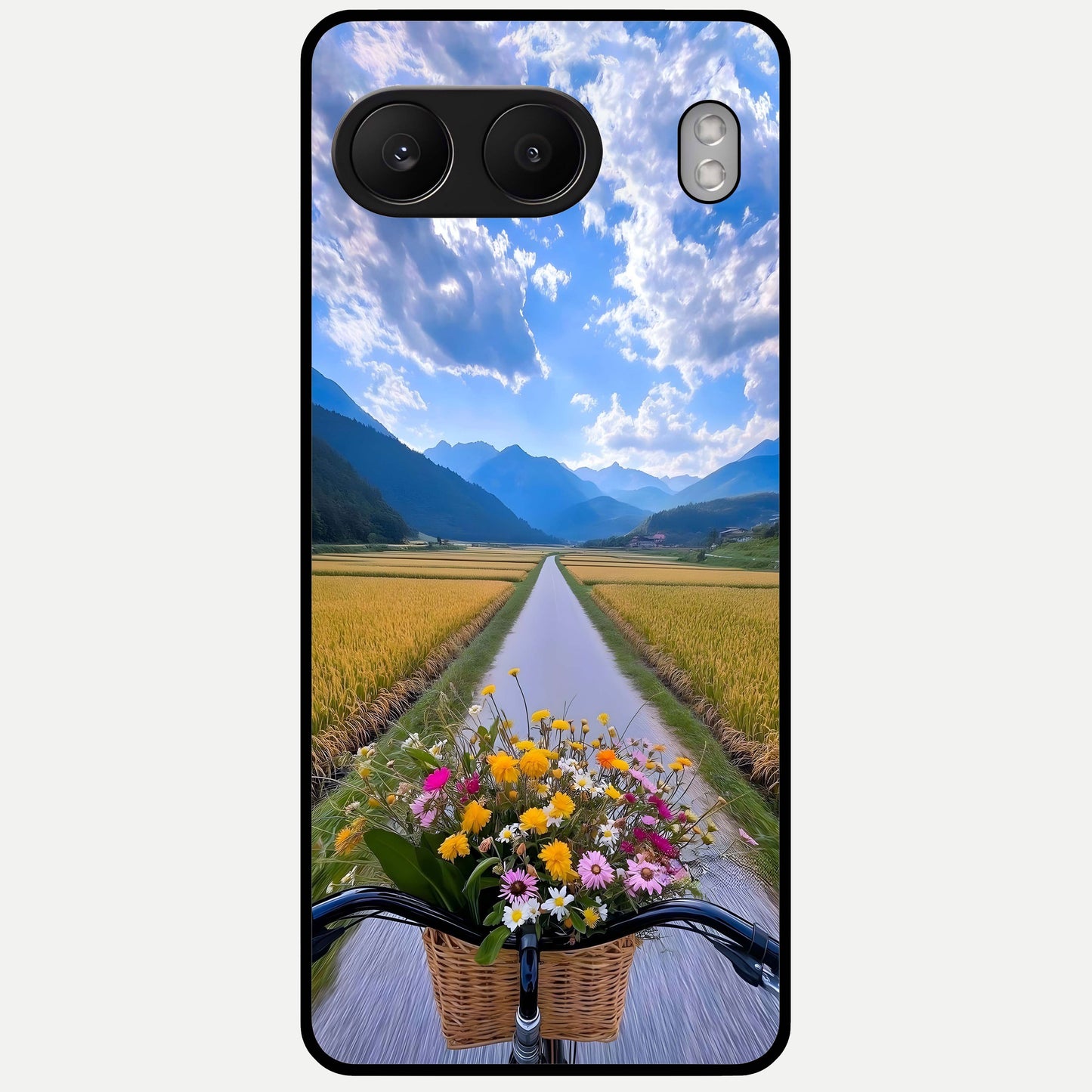  Golden Field Journey Glass Case For Oneplus Nord 4 back cover – full design glossy printed glass finish