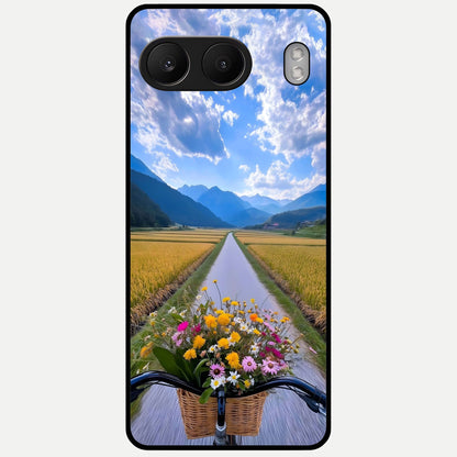  Golden Field Journey Glass Case For Oneplus Nord 4 back cover – full design glossy printed glass finish