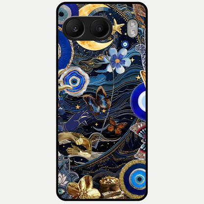  Golden Moon Magic Glass Case For Oneplus Nord 4 back cover – full design glossy printed glass finish
