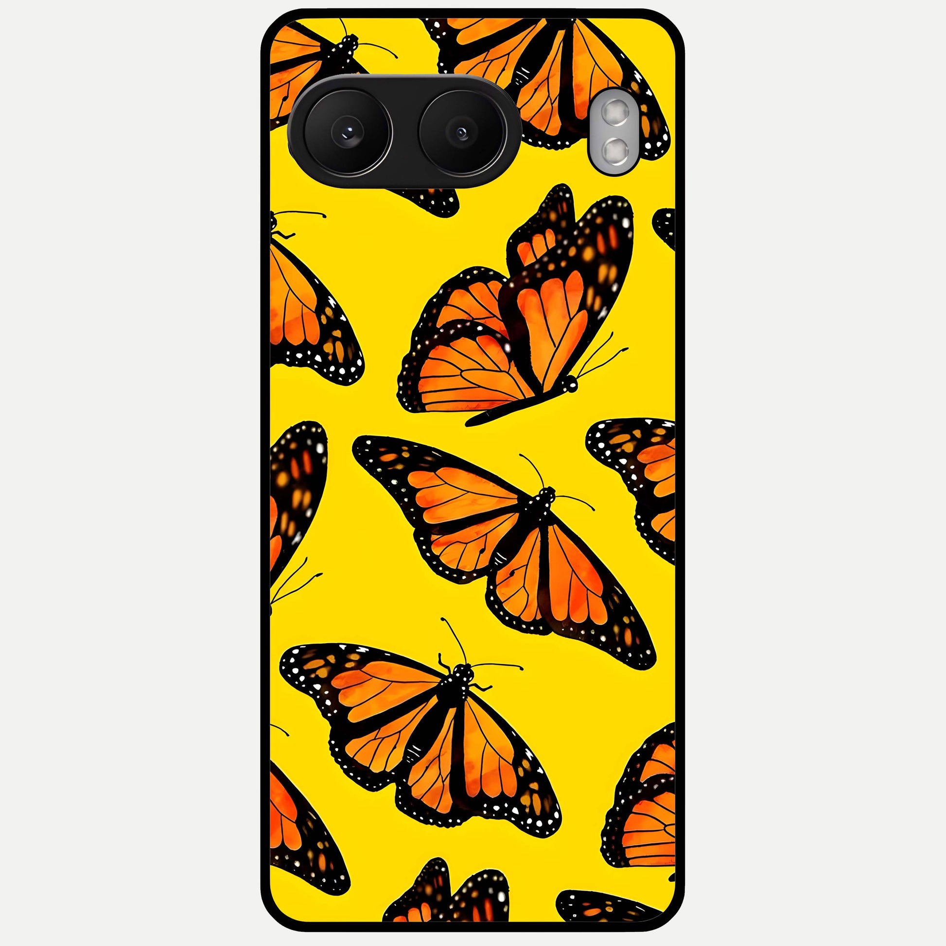  Golden Wing Flight Glass Case For Oneplus Nord 4 back cover – full design glossy printed glass finish