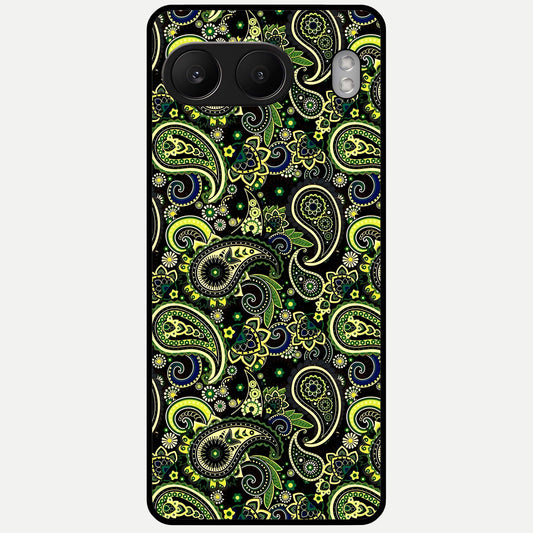  Green Lemon Glass Case For Oneplus Nord 4 back cover – full design glossy printed glass finish