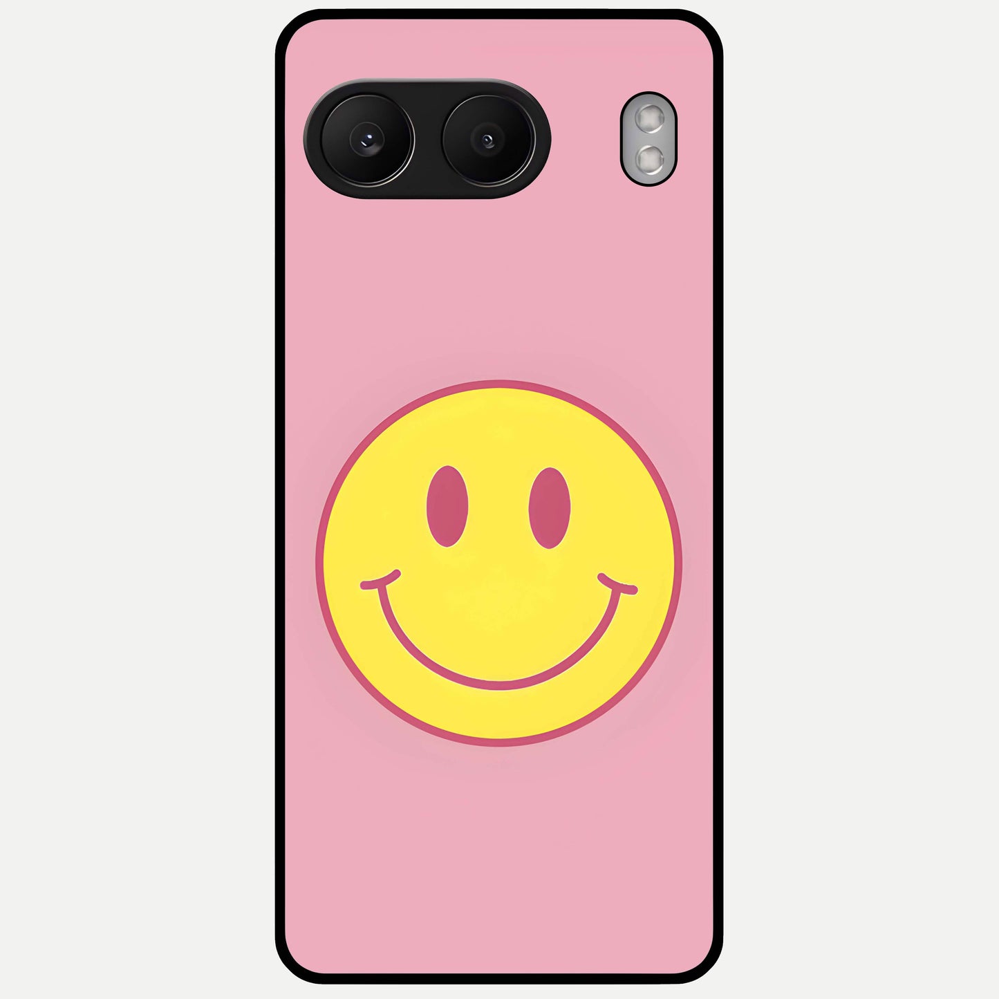  Happy Pink Mood Glass Case For Oneplus Nord 4 back cover – full design glossy printed glass finish