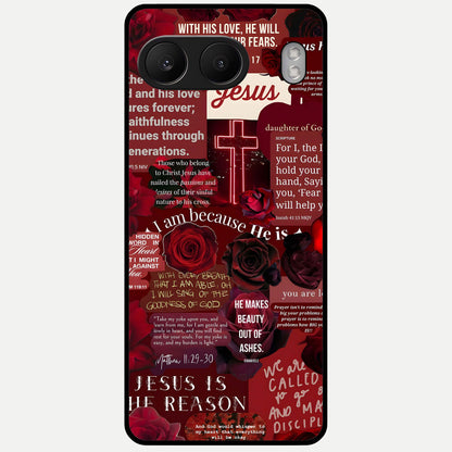  Jesus Love Heals Glass Case For Oneplus Nord 4 back cover – full design glossy printed glass finish