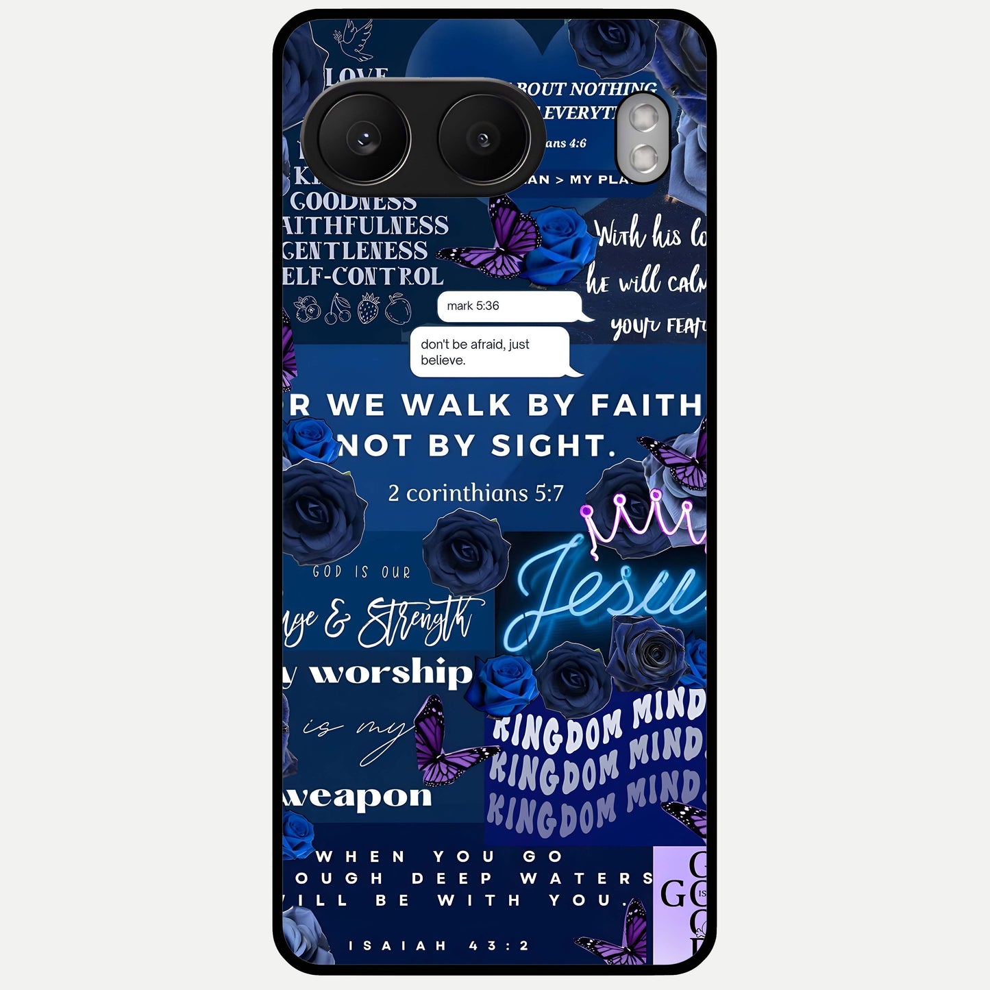  Kingdom Faith Glow Glass Case For Oneplus Nord 4 back cover – full design glossy printed glass finish