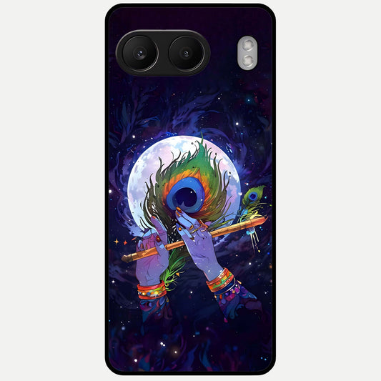  Krishna Hands Art Glass Case For Oneplus Nord 4 back cover – full design glossy printed glass finish