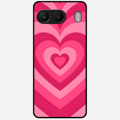  Layered Love Hearts Glass Case For Oneplus Nord 4 back cover – full design glossy printed glass finish