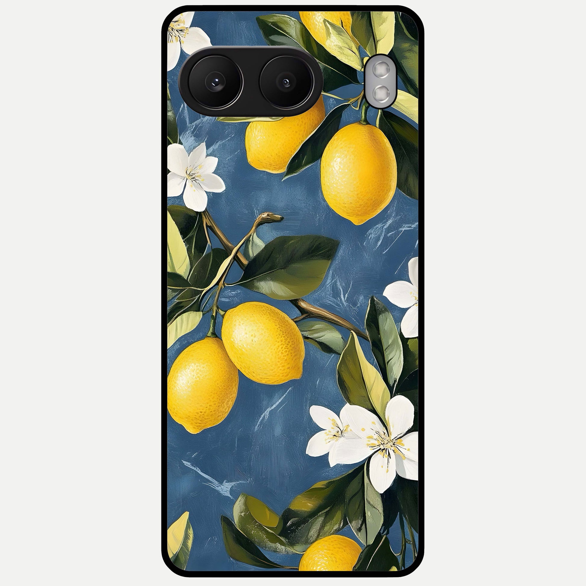  Lemon Dream Garden Glass Case For Oneplus Nord 4 back cover – full design glossy printed glass finish