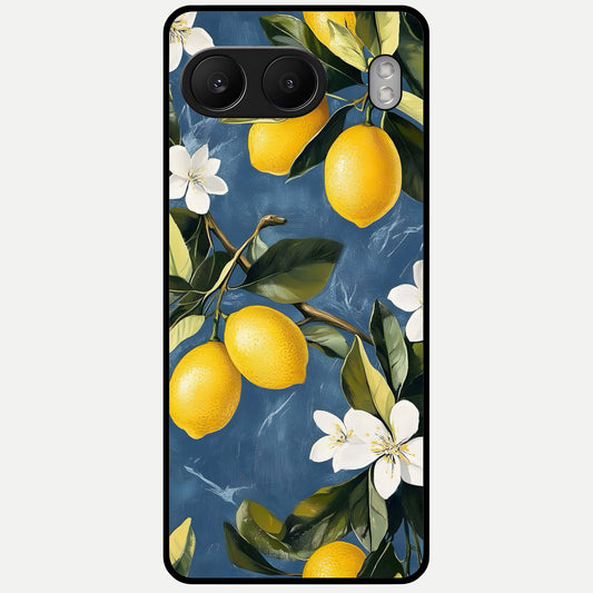  Lemon Dream Garden Glass Case For Oneplus Nord 4 back cover – full design glossy printed glass finish
