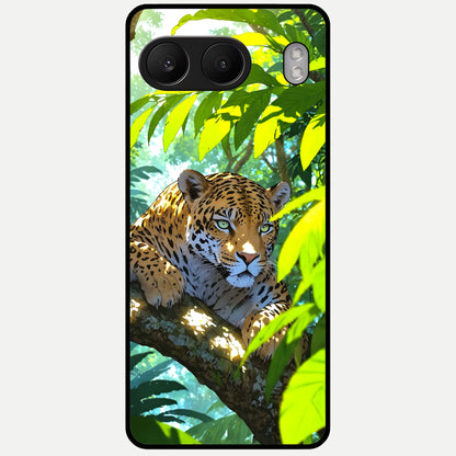  Leopard in Jungle Glass Case For Oneplus Nord 4 back cover – full design glossy printed glass finish