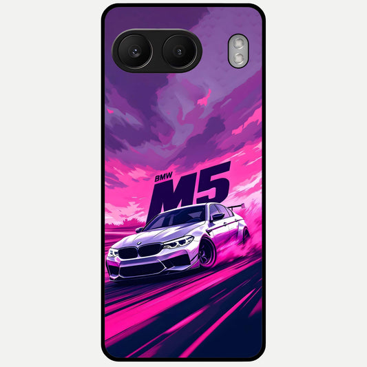  MS Neon Car Glass Case For Oneplus Nord 4 back cover – full design glossy printed glass finish