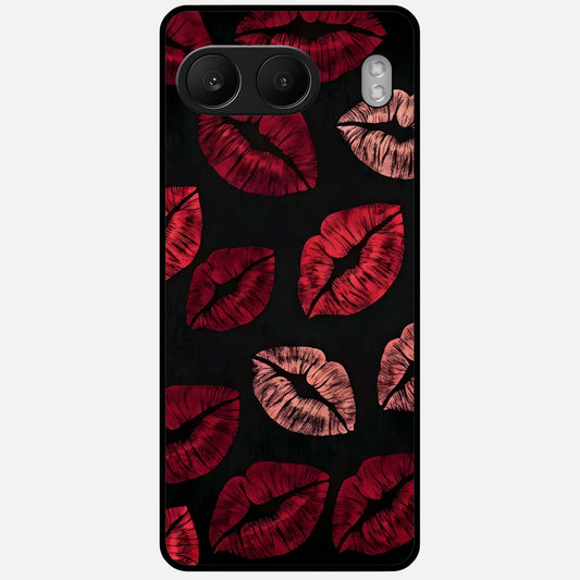  Midnight Kiss Love Glass Case For Oneplus Nord 4 back cover – full design glossy printed glass finish