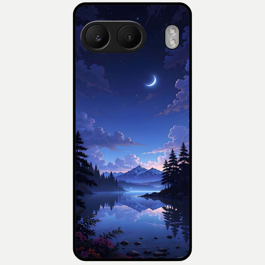  Midnight Lake Peace Glass Case For Oneplus Nord 4 back cover – full design glossy printed glass finish