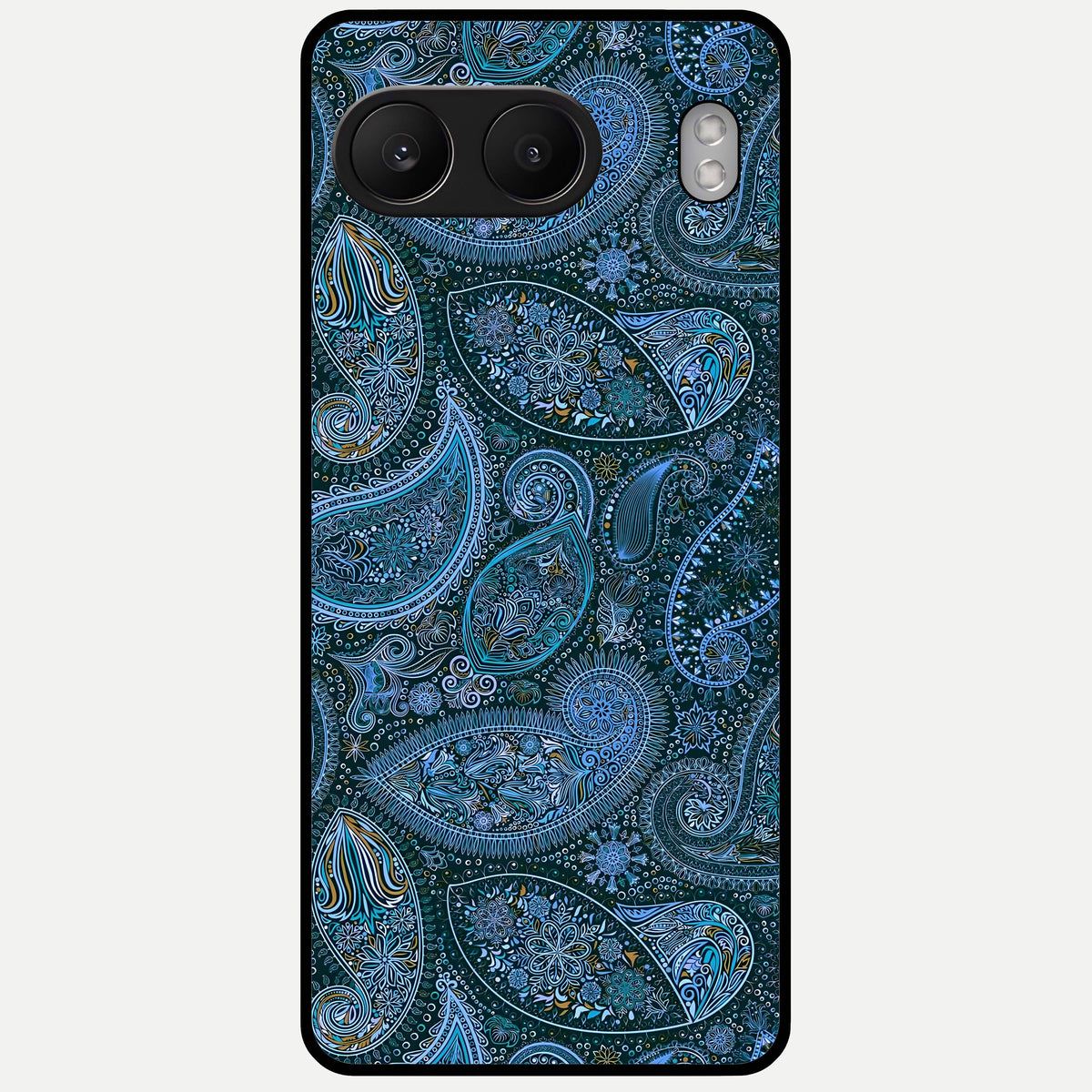  Midnight Paisley Glow Glass Case For Oneplus Nord 4 back cover – full design glossy printed glass finish