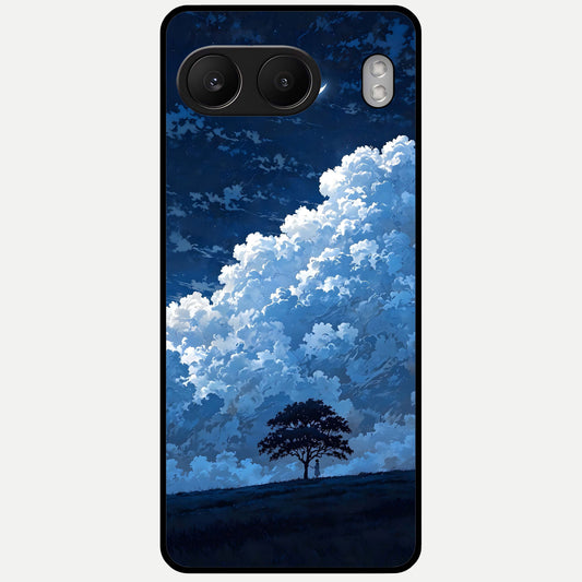  Midnight Sky Serenity Glass Case For Oneplus Nord 4 back cover – full design glossy printed glass finish