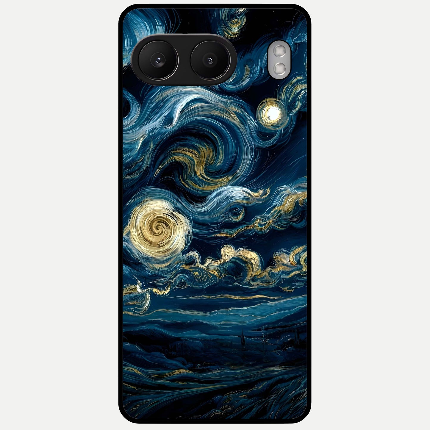  Midnight Sky Whirl Glass Case For Oneplus Nord 4 back cover – full design glossy printed glass finish