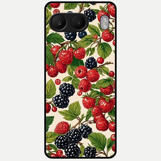  Mixed Berry Collage Glass Case For Oneplus Nord 4 back cover – full design glossy printed glass finish