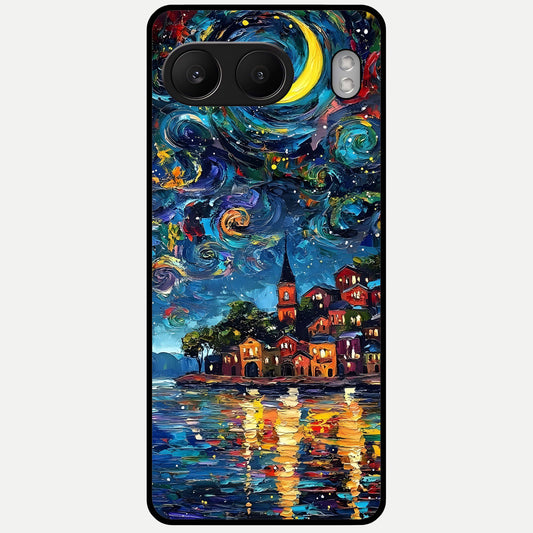 Moonlight Harbor Glow Glass Case For Oneplus Nord 4 back cover – full design glossy printed glass finish