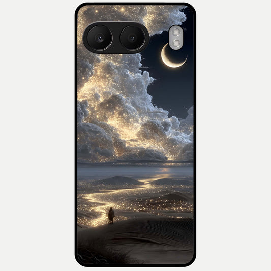  Moonlight Spark Path Glass Case For Oneplus Nord 4 back cover – full design glossy printed glass finish