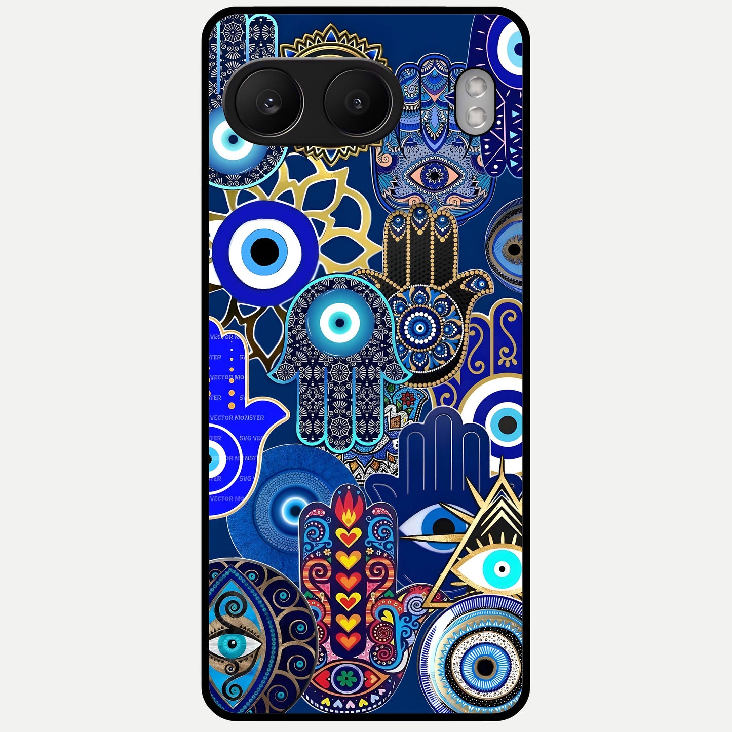 Mystic Palm Guard Glass Case For Oneplus Nord 4 back cover – full design glossy printed glass finish