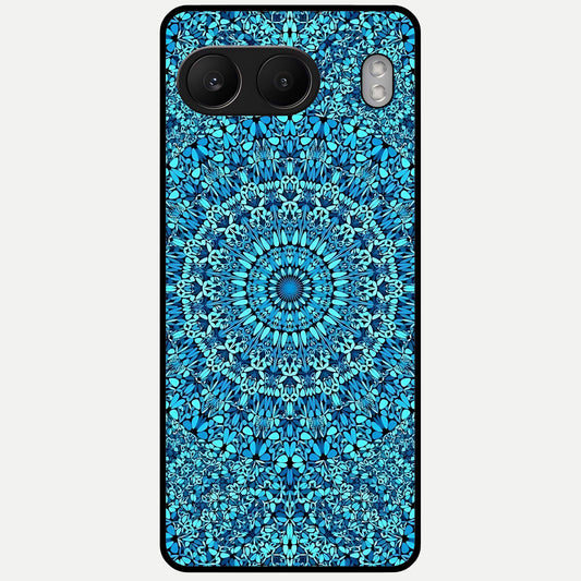  Ocean Bloom Mandala Glass Case For Oneplus Nord 4 back cover – full design glossy printed glass finish