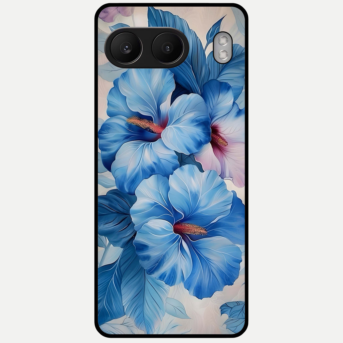  Ocean Hibiscus Grace Glass Case For Oneplus Nord 4 back cover – full design glossy printed glass finish