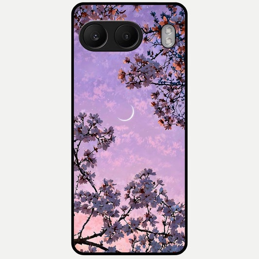  Purple Serenity Moon Glass Case For Oneplus Nord 4 back cover – full design glossy printed glass finish