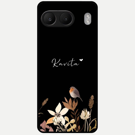  Quiet Garden Tune Custom Name Glass Case For Oneplus Nord 4 back cover – full design glossy printed glass finish