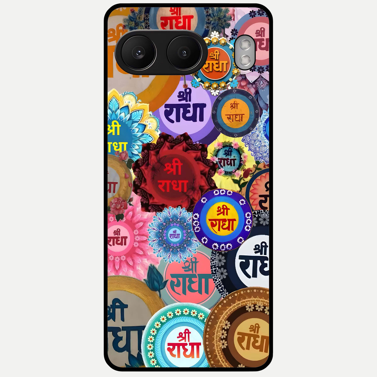  Radha Divine Bloom Glass Case For Oneplus Nord 4 back cover – full design glossy printed glass finish