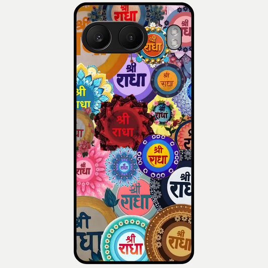  Radha Divine Bloom Glass Case For Oneplus Nord 4 back cover – full design glossy printed glass finish