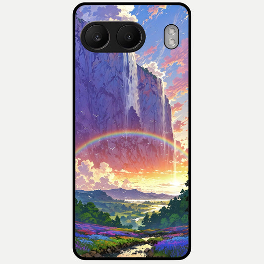  Rainbow Valley Dream Glass Case For Oneplus Nord 4 back cover – full design glossy printed glass finish