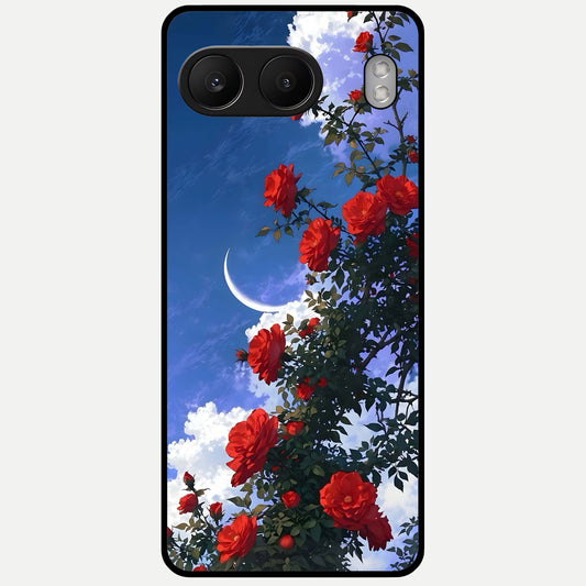  Rose Drift Flowers Glass Case For Oneplus Nord 4 back cover – full design glossy printed glass finish