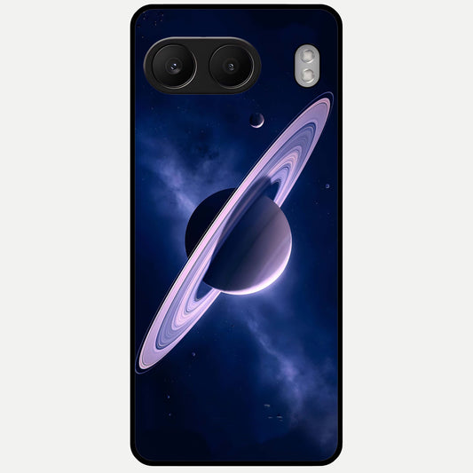  Saturn Ring Mystique Glass Case For Oneplus Nord 4 back cover – full design glossy printed glass finish