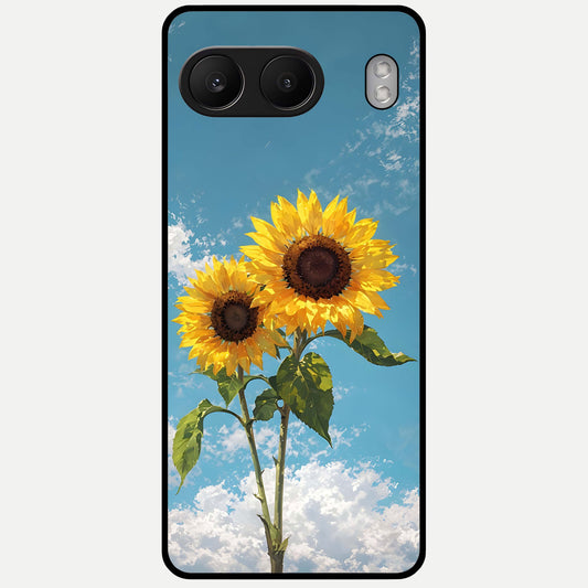  Sunlit Daisy Glow Glass Case For Oneplus Nord 4 back cover – full design glossy printed glass finish