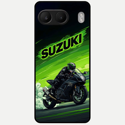  Suzuki Speed Beast Glass Case For Oneplus Nord 4 back cover – full design glossy printed glass finish