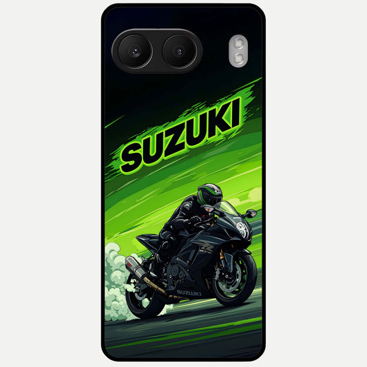  Suzuki Speed Beast Glass Case For Oneplus Nord 4 back cover – full design glossy printed glass finish