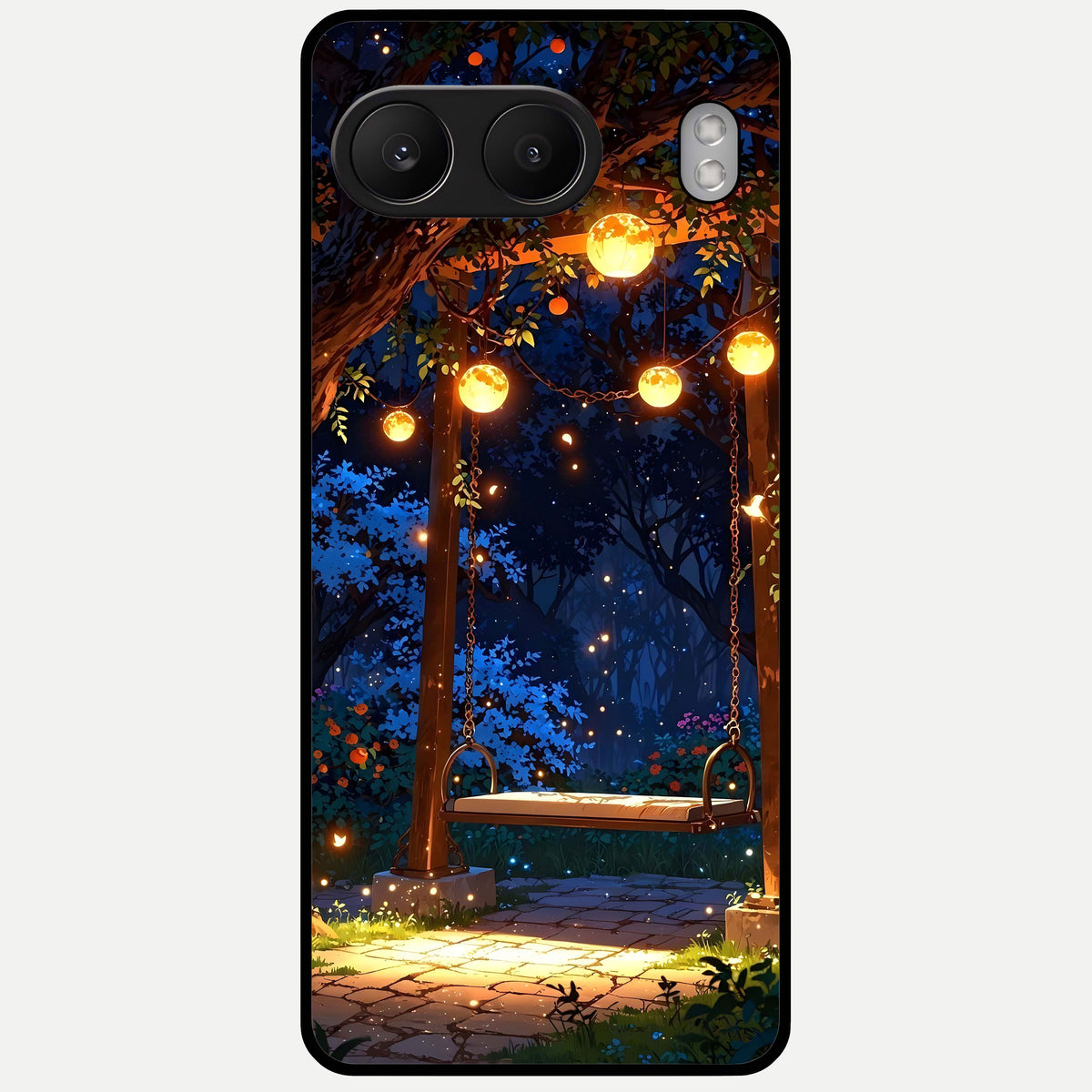  Twilight Garden Swing Glass Case For Oneplus Nord 4 back cover – full design glossy printed glass finish
