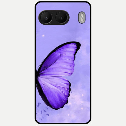  Violet Dream Wing Glass Case For Oneplus Nord 4 back cover – full design glossy printed glass finish