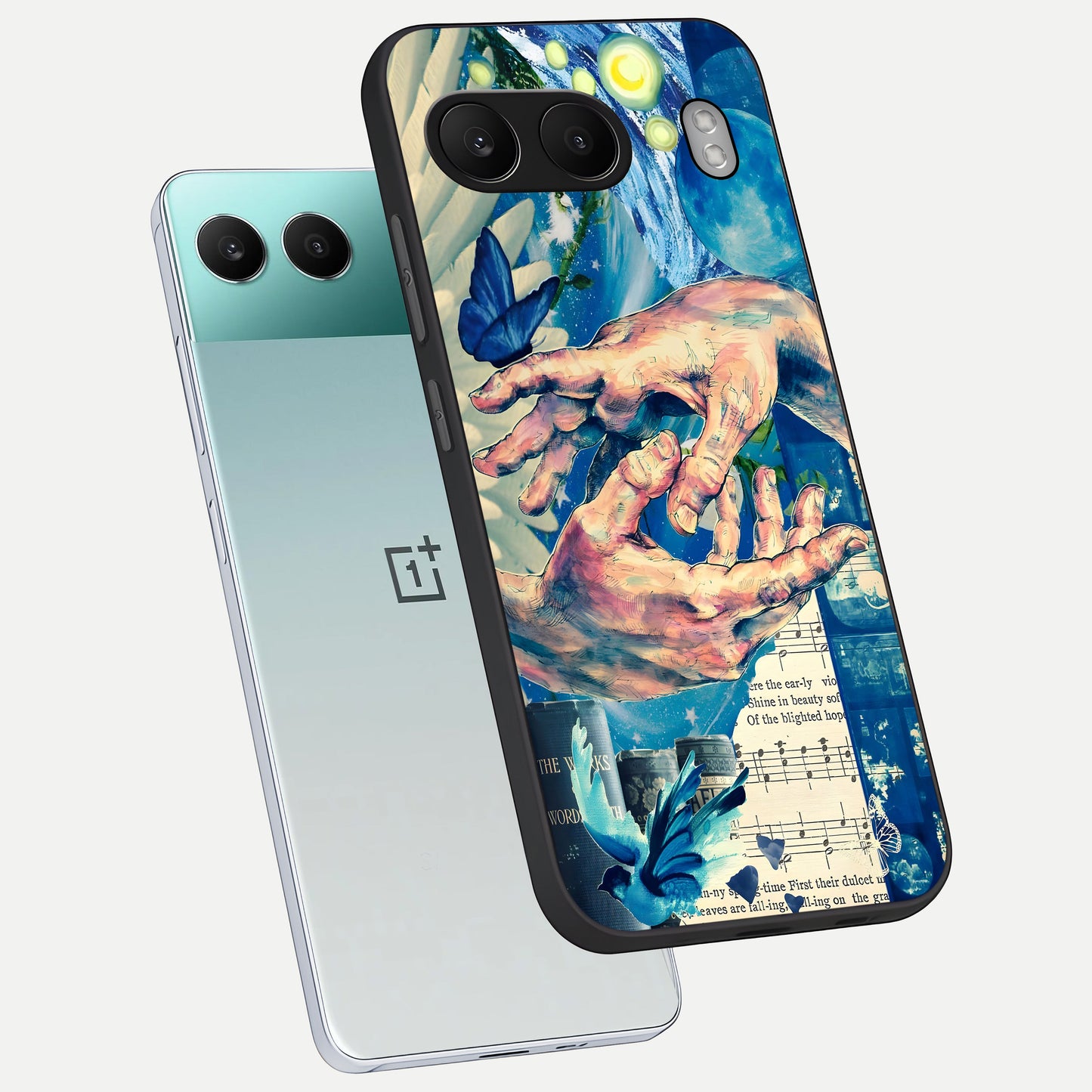  Aesthetic Divider phone case For Oneplus Nord 4 showing premium glass back cover with detailed artwork