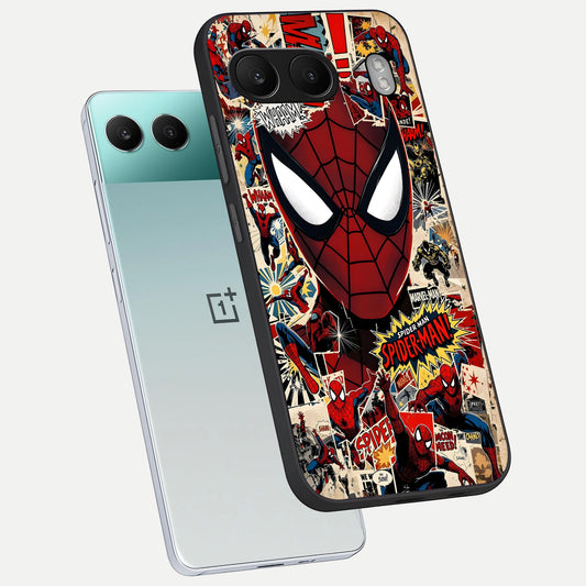  Aesthetic Wonder Spider phone case For Oneplus Nord 4 showing premium glass back cover with detailed artwork