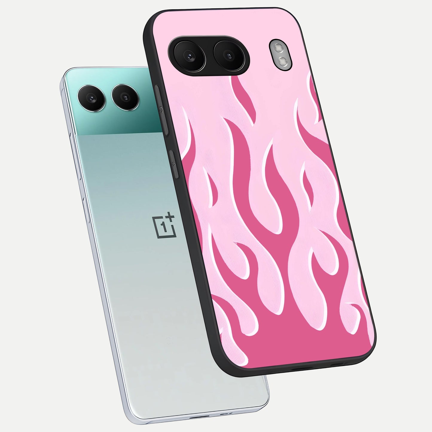  Blush Flame Energy phone case For Oneplus Nord 4 showing premium glass back cover with detailed artwork