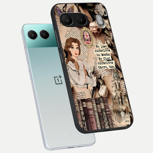  Bookish Dream World phone case For Oneplus Nord 4 showing premium glass back cover with detailed artwork