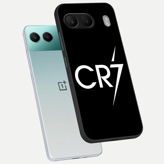  CR7 Elite Strike phone case For Oneplus Nord 4 showing premium glass back cover with detailed artwork
