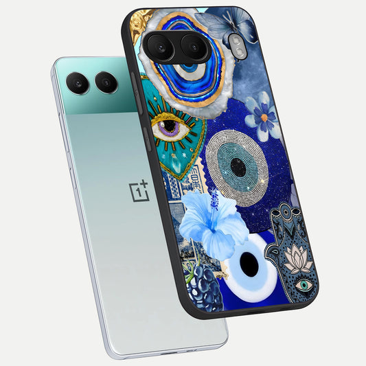  Celestial Blue Vision phone case For Oneplus Nord 4 showing premium glass back cover with detailed artwork