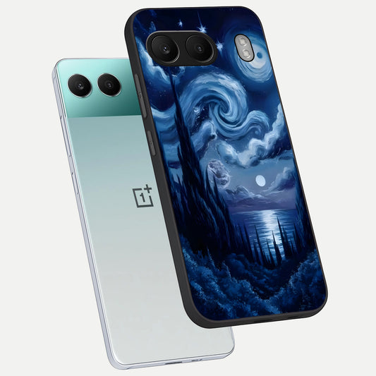 Celestial Dream Van Gogh phone case For Oneplus Nord 4 showing premium glass back cover with detailed artwork