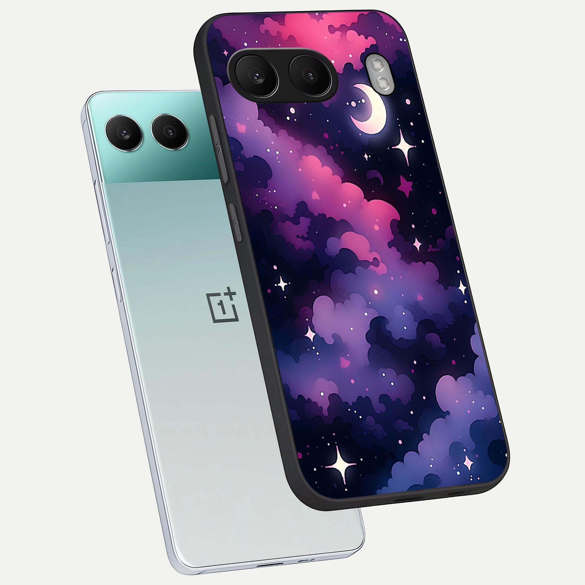 Celestial Moon Magic phone case For Oneplus Nord 4 showing premium glass back cover with detailed artwork