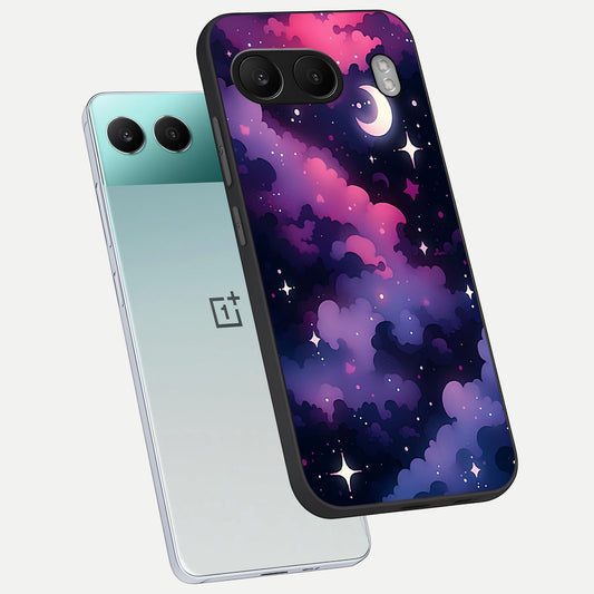  Celestial Moon Magic phone case For Oneplus Nord 4 showing premium glass back cover with detailed artwork